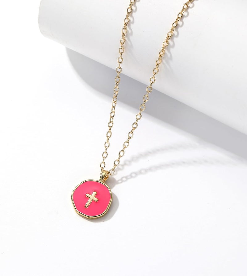 Drogomen Store Cute Small Cross Necklace, First Communion Baptism Decorations Party Favors Christian Religious Easter Jewelry Gifts for Daughter Granddaughter Niece - Image 5